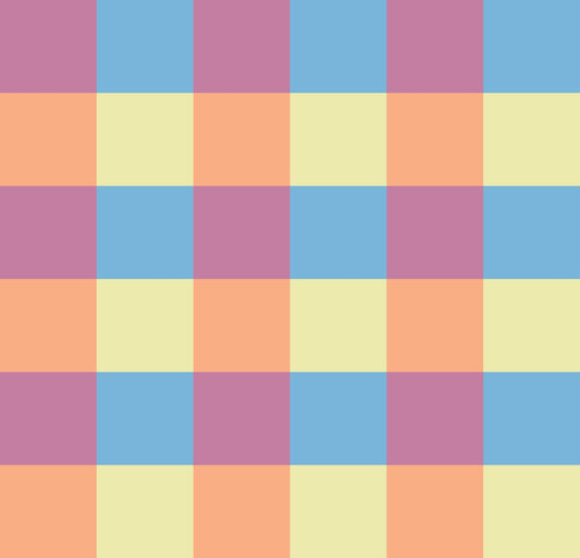 Simple Gingham Whizz Fizz Cashmere Rose