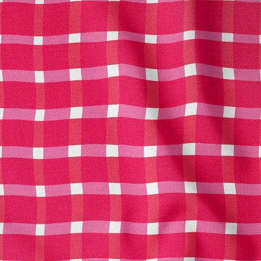 Christmas Gingham Diva Pink