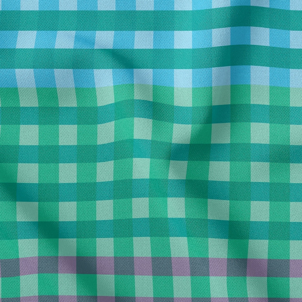 Stacked Gingham Dopamine Green