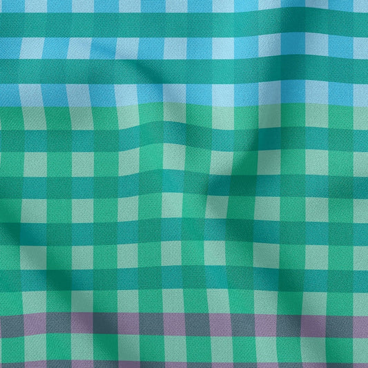 Stacked Gingham Dopamine Green
