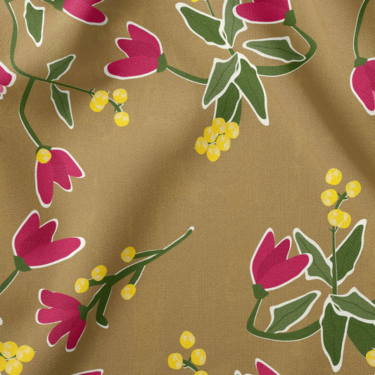 Wattle & Flower Gold